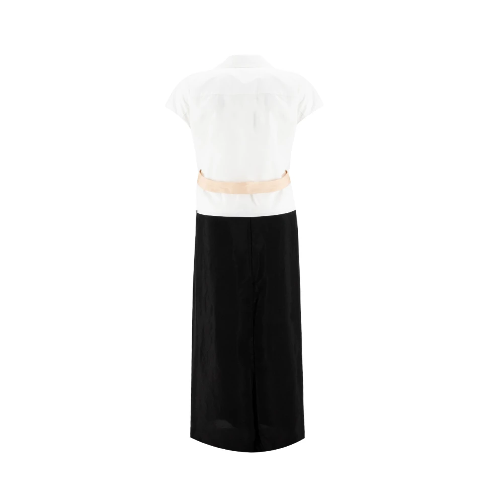 Fabiana Filippi Verfijnde Chemisier Jurk Black Dames