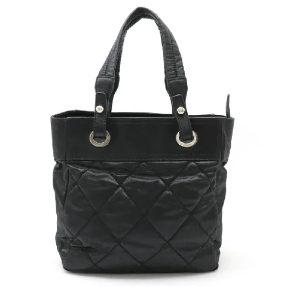 Chanel Vintage Pre-owned Satin chanel-bags Black Dames