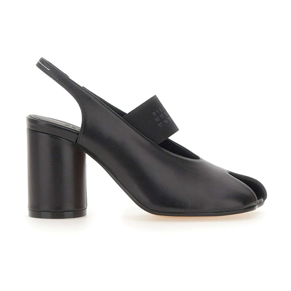 Mm6 Maison Margiela Women's Black Anatomic Numeric Slingback