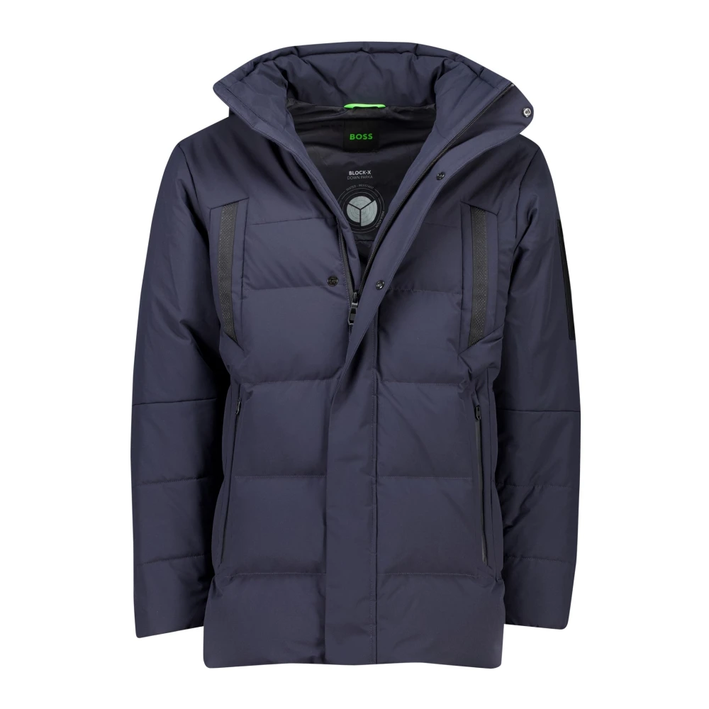 Hugo Boss Donkerblauwe winterjas Blue Heren