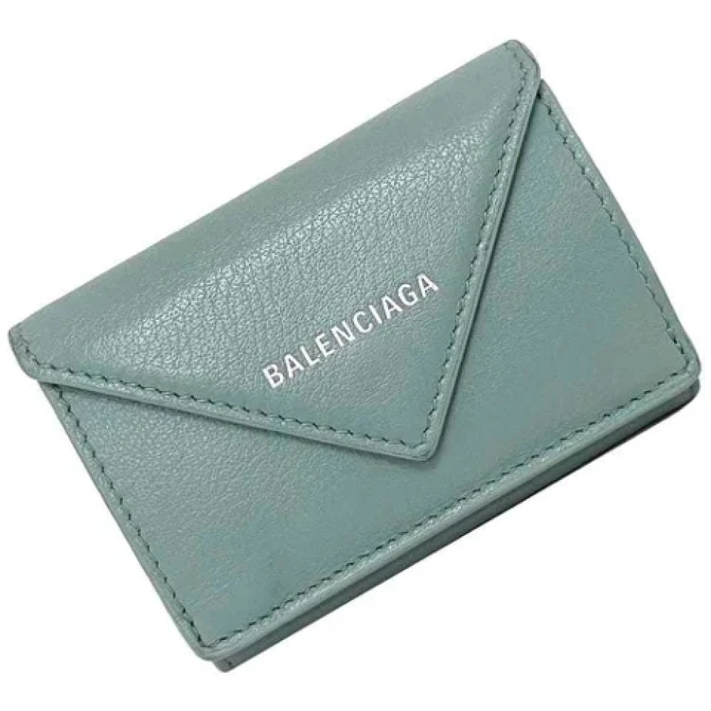 Balenciaga Vintage Pre-owned Leather wallets Blue Dames
