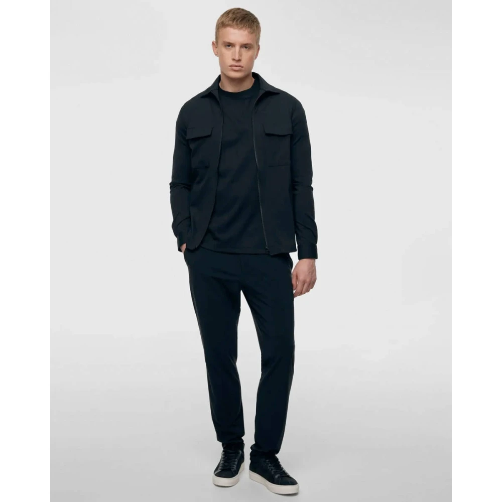Genti Stijlvolle Overshirt Black Heren