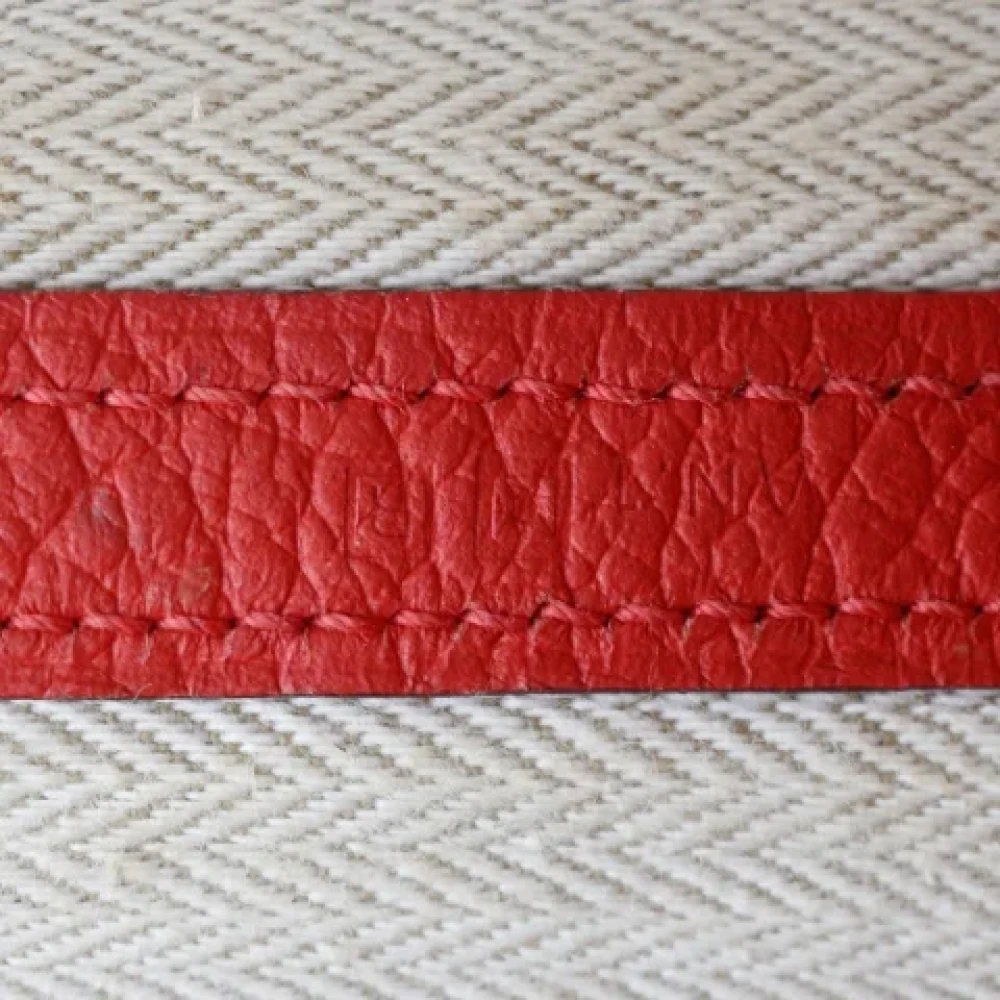 Hermès Vintage Pre-owned Leather handbags Red Dames