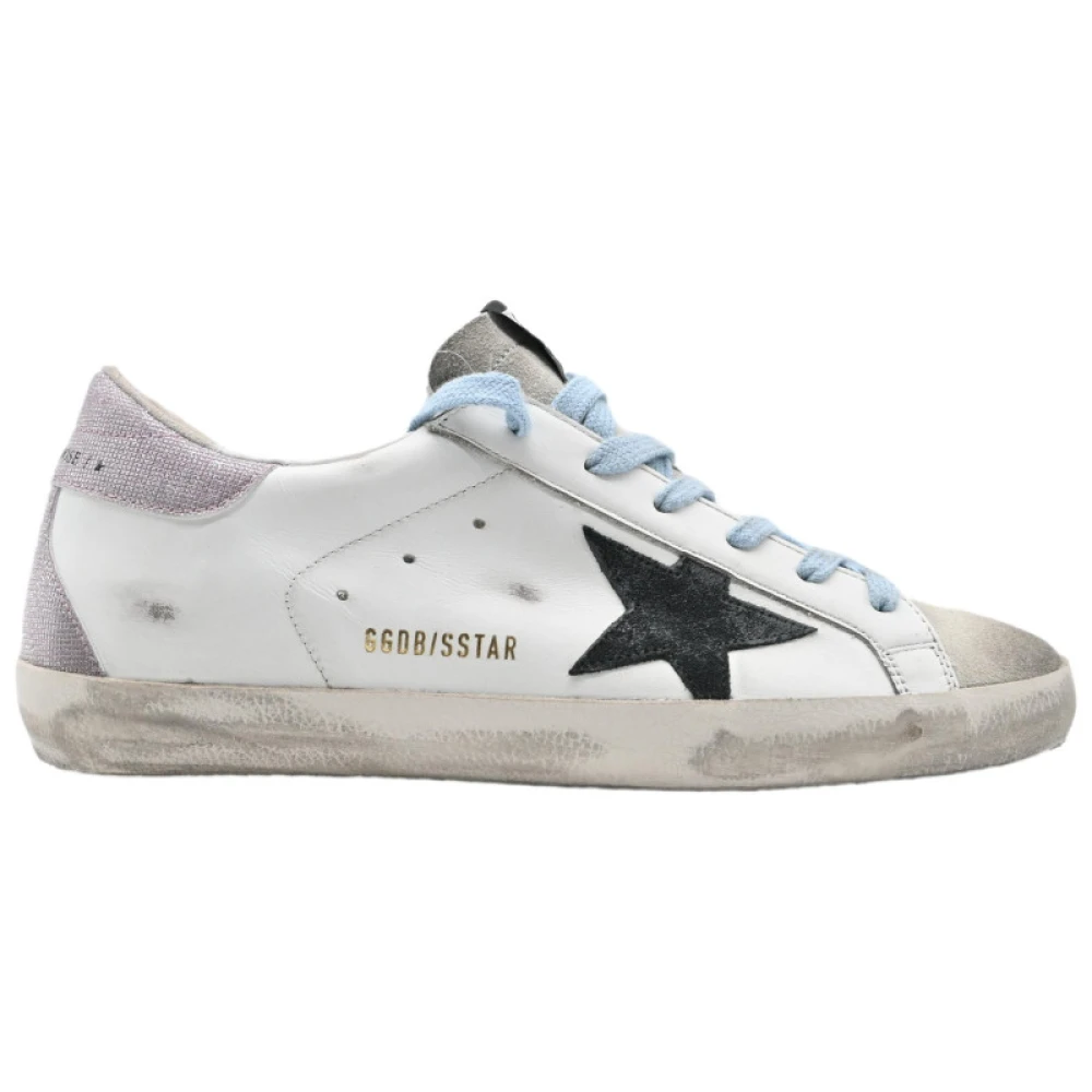 Golden Goose Superstar White Black Baby Pink Sneakers White, Dam