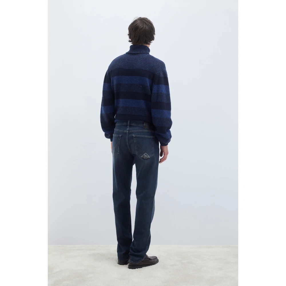 Roy Roger's Donkere wassing slim fit denim jeans Blue Heren