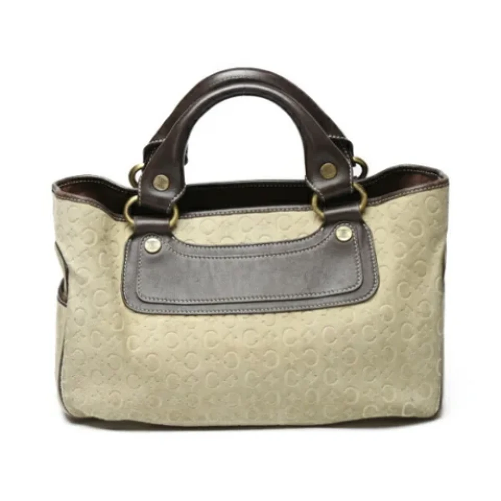 Celine Vintage Pre-owned Fabric celine-bags Beige Dames