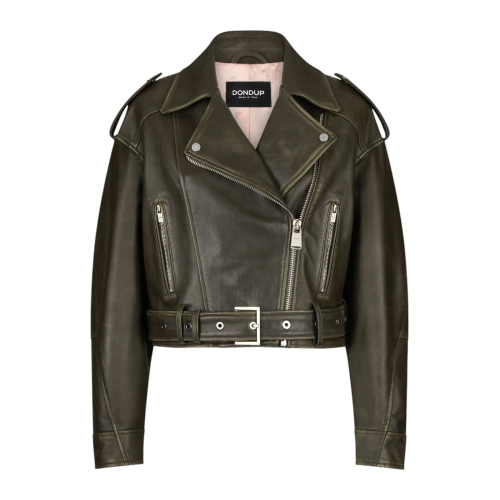 Jackets > Leather Jackets - - Dondup - Modalova