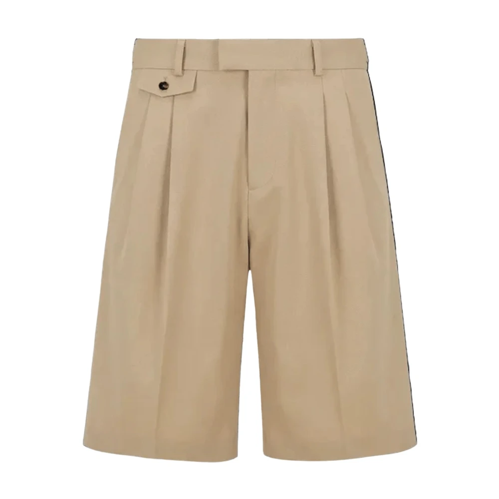 Drole De Monsieur Men's Beige Short Long Coton - Bermudas - L - Shorts