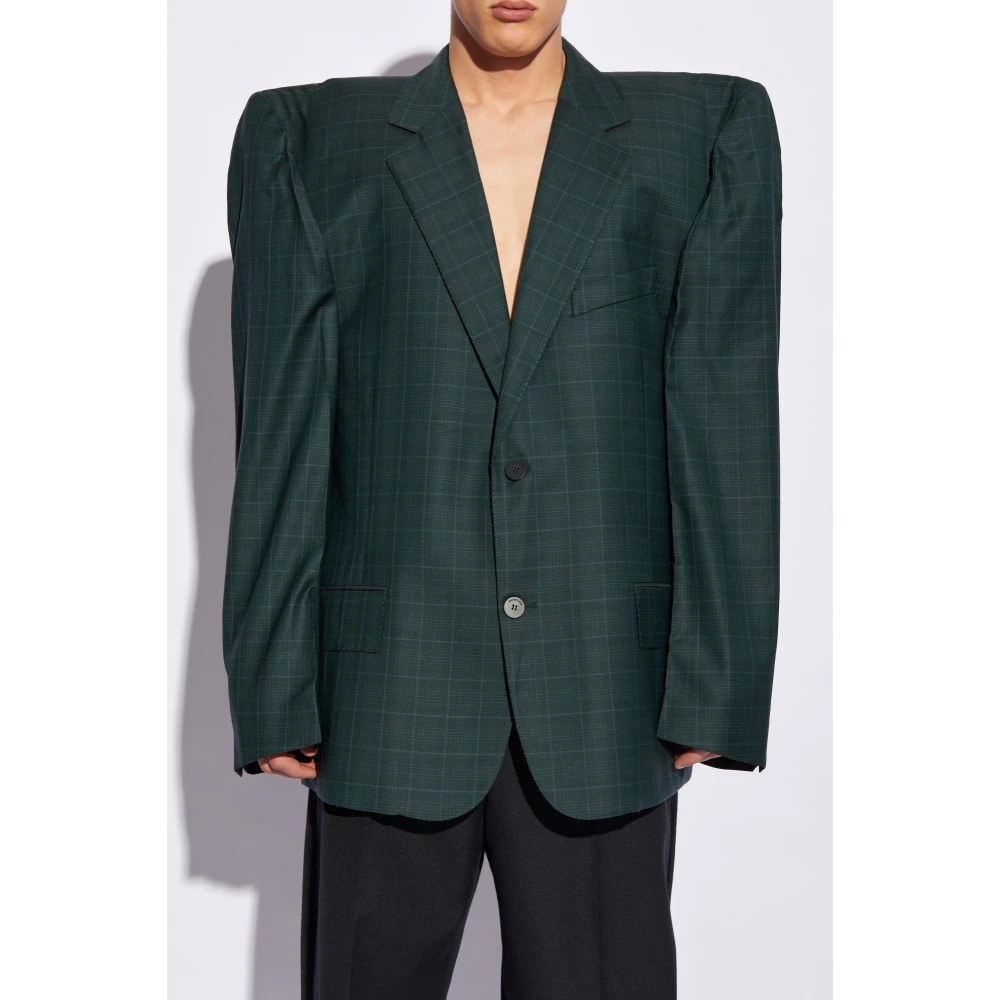 Balenciaga Wollen jas Green Heren