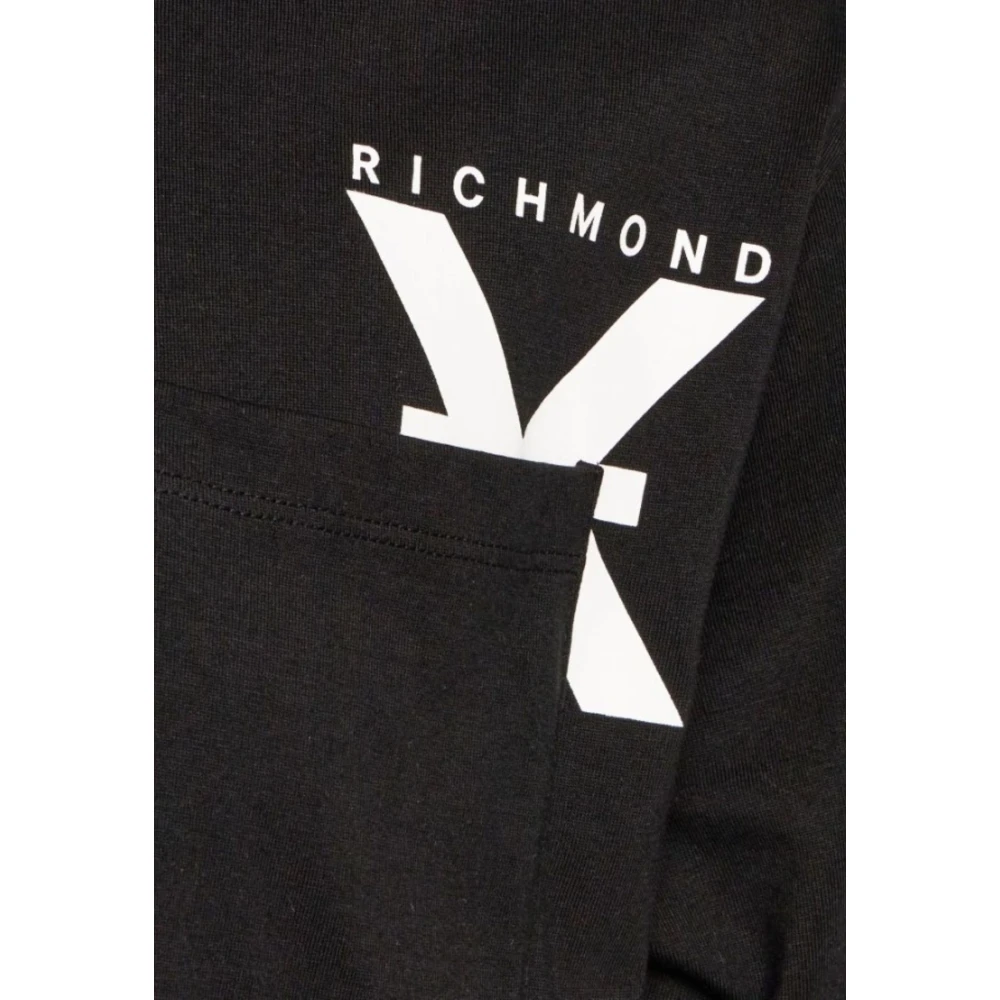 John Richmond Heren Casual T-Shirt Black Heren