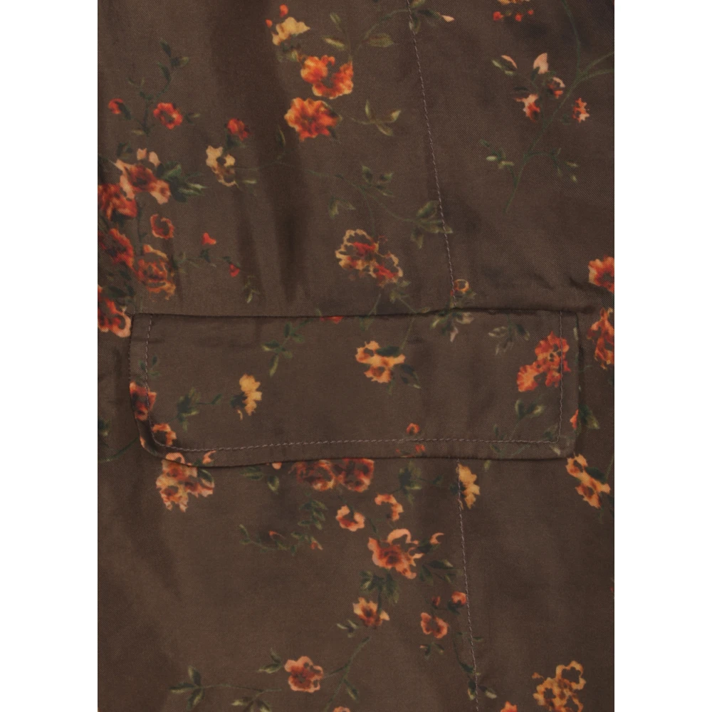 UMA Wang Bruine Bloemenprint Jas voor Vrouwen Brown Dames