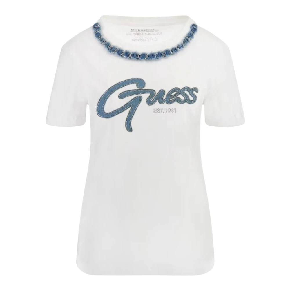 Guess - Tops > T-Shirts - White - Guess - Modalova