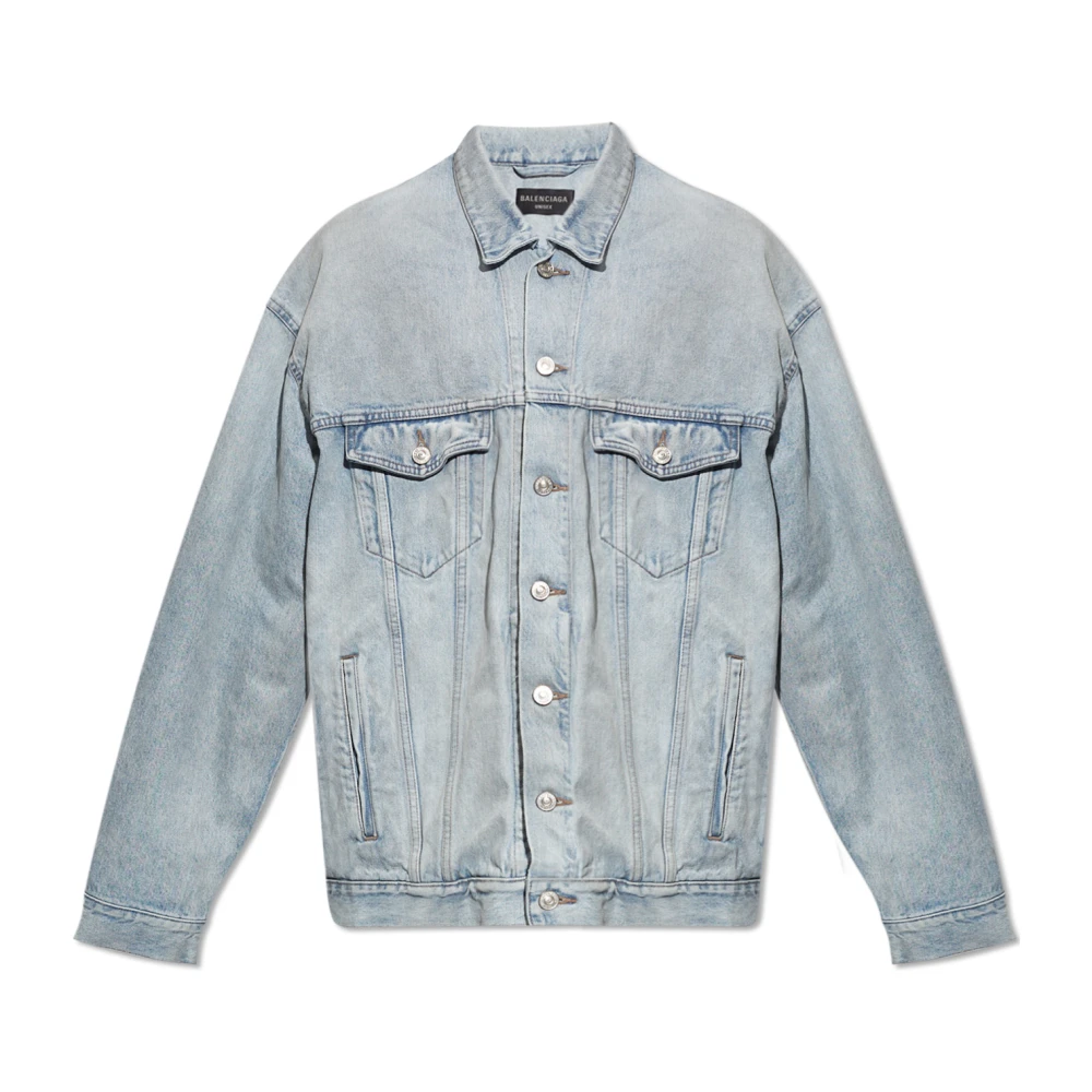 Balenciaga Oversized Denim Jas Blue Heren