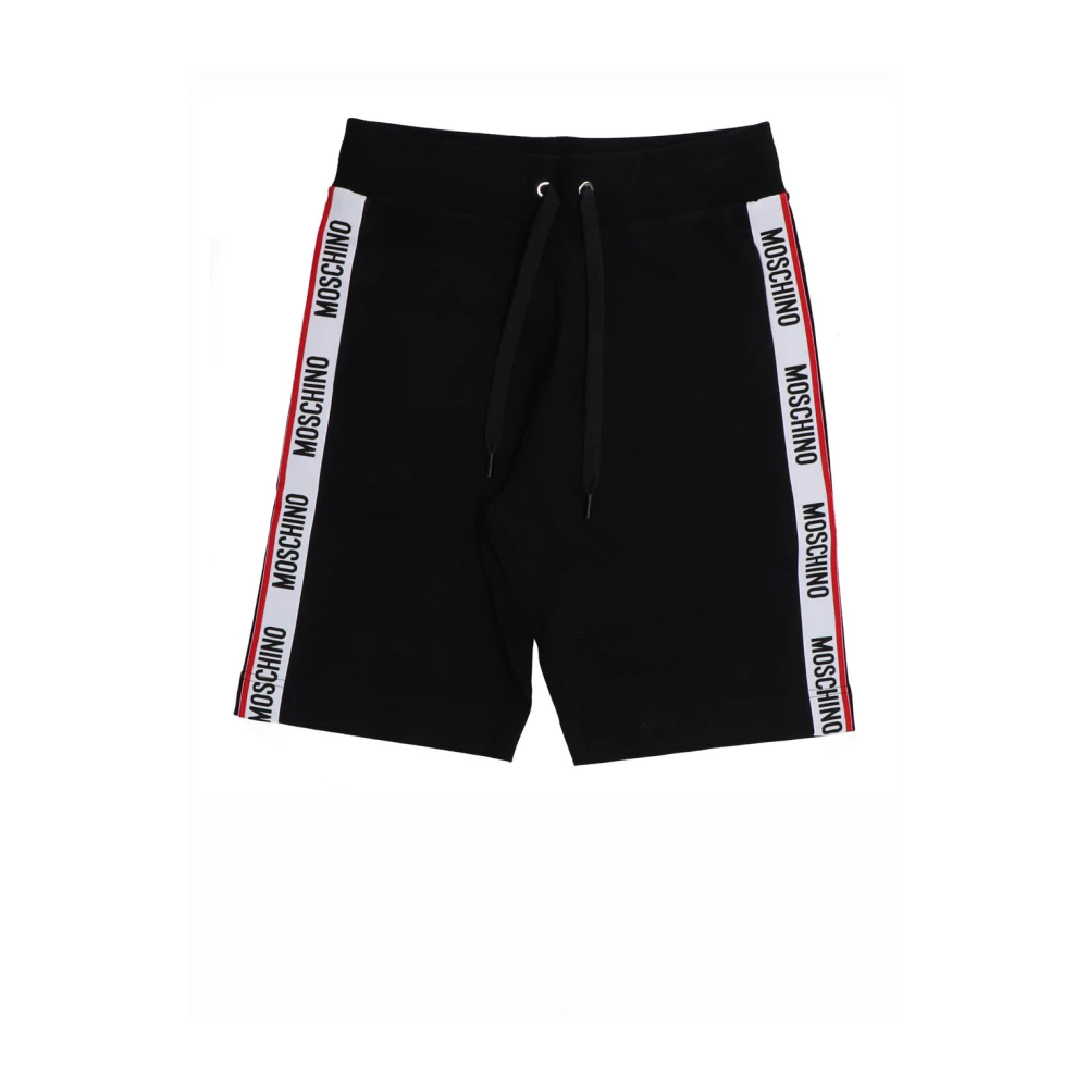 Love Moschino Zwarte Sportshorts voor Mannen Black Heren