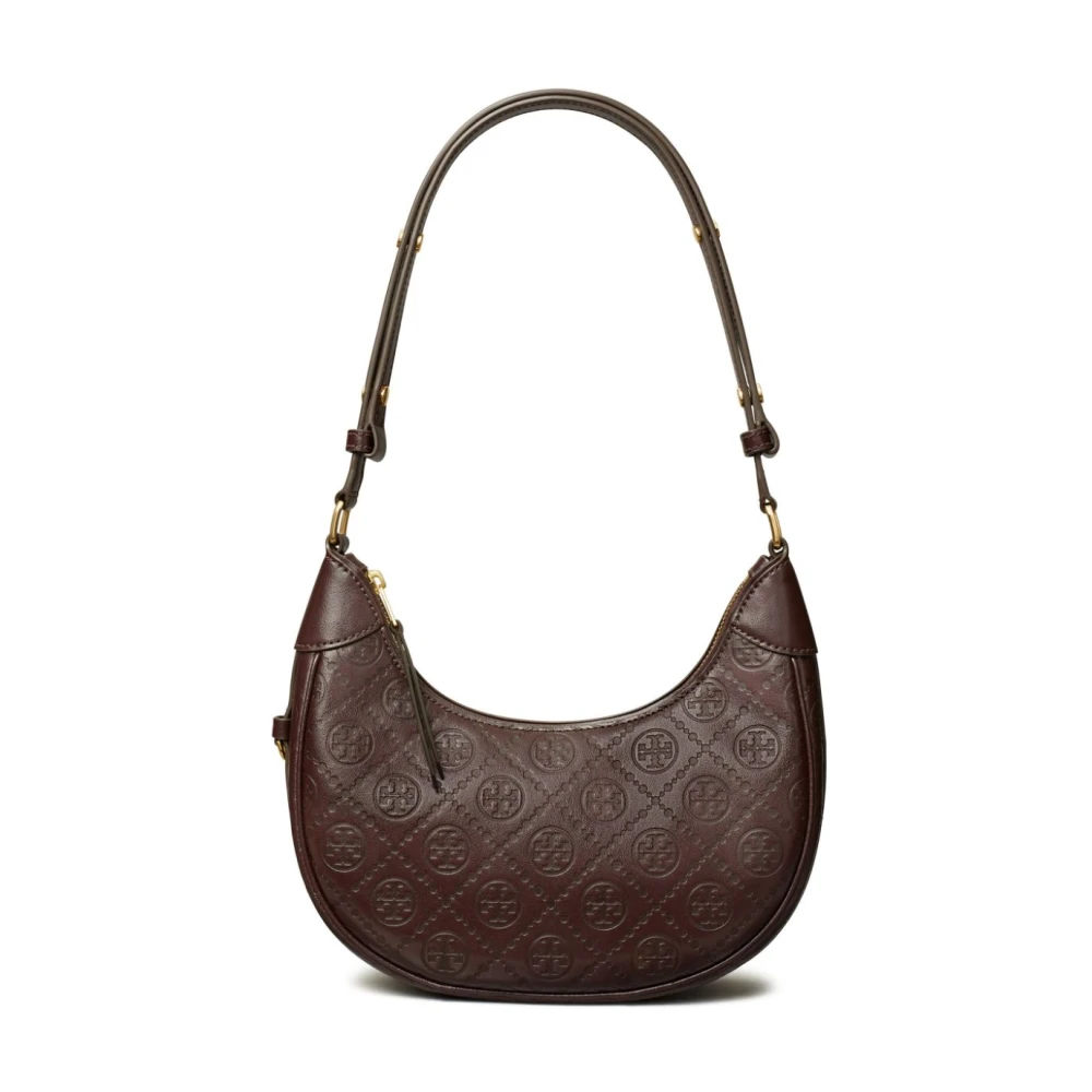 TORY BURCH Klassieke Bruin Leren Schoudertas Brown Dames