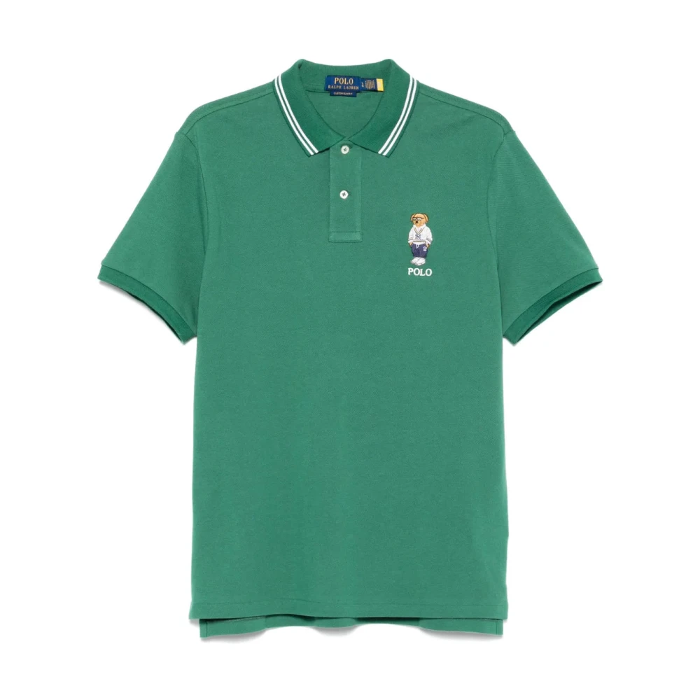 Polo Ralph Lauren Men's Green Casual Cotton Short Sleeve Polo