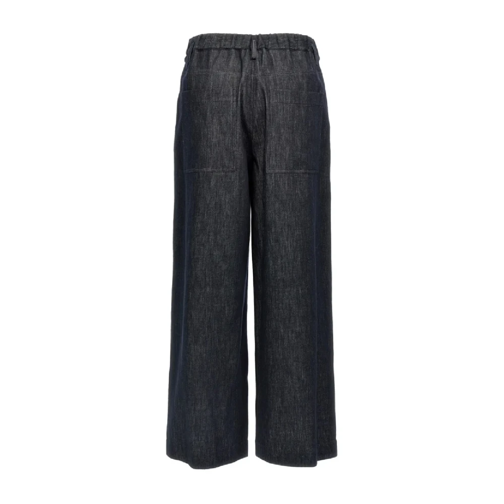 BRUNELLO CUCINELLI Elegante katoenen broek voor vrouwen Black Dames