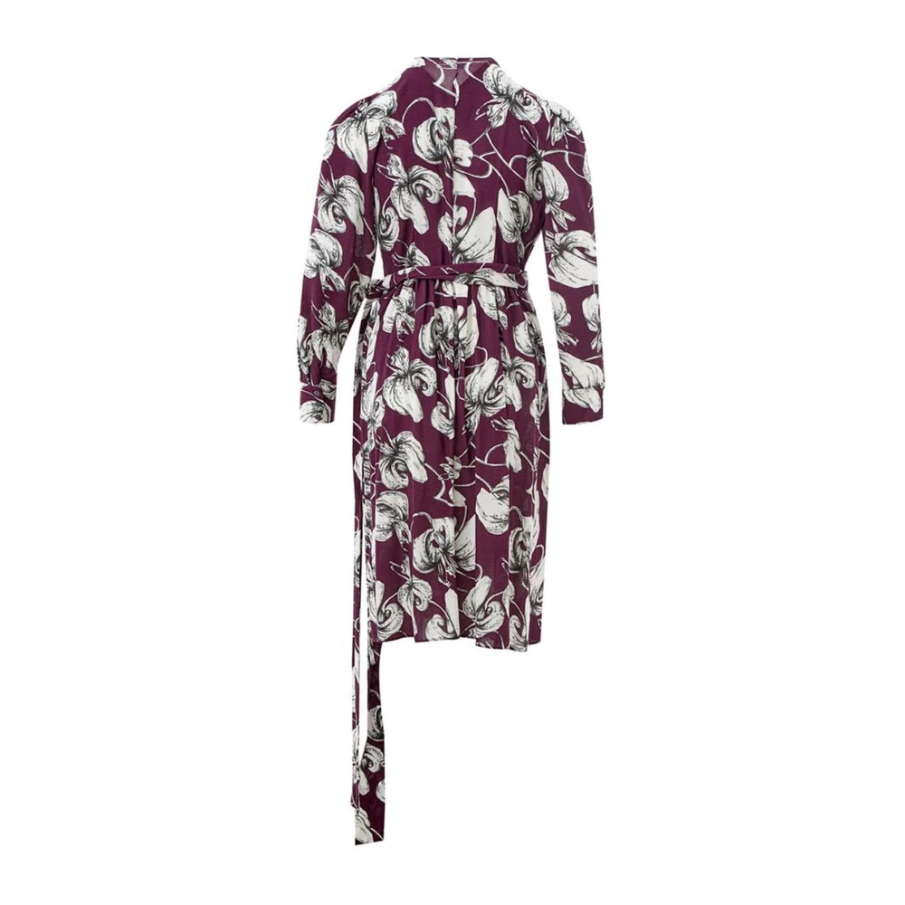 Lardini Luxe Paarse Viscose Jurk voor Evenementen Purple Dames