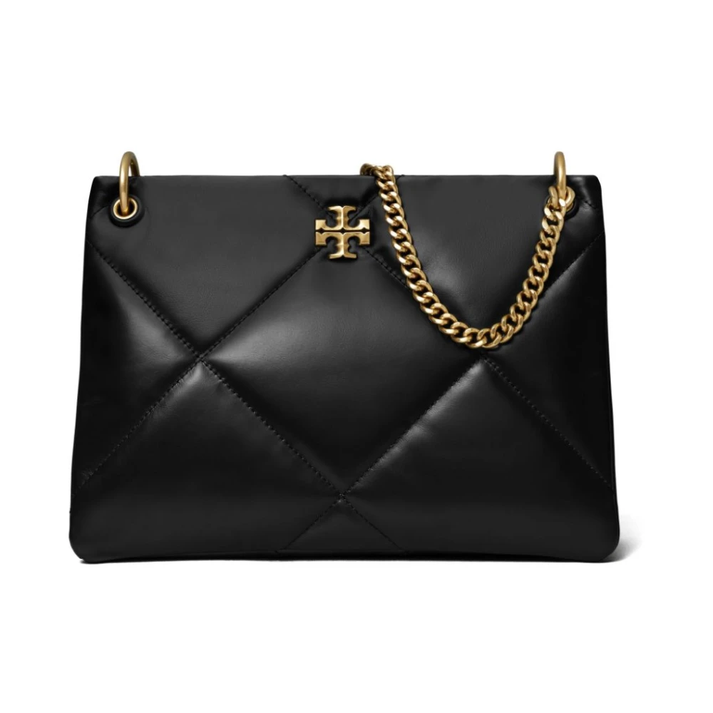 TORY BURCH Gewatteerde leren kettingschoudertas Black Dames