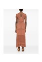 brown-dress-elegant-silhouette