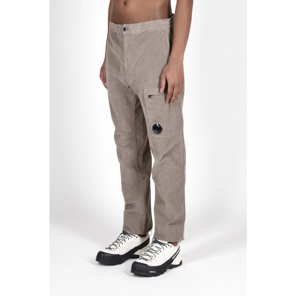 C.P. Company Katoenmix Slim Fit Broek Beige Heren