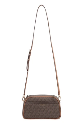 Coated Printed Canvas Cross Body Bag