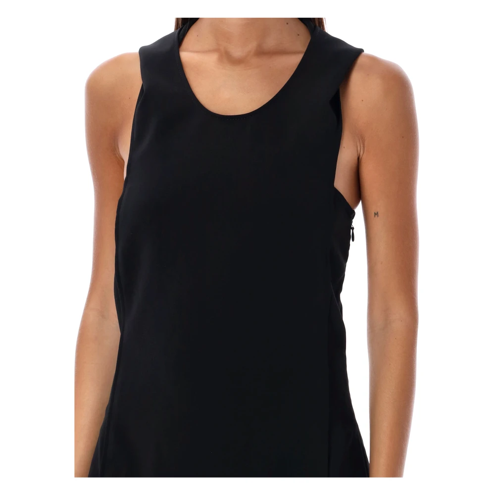 Courrèges Capuchon Mini Jurk Black Dames