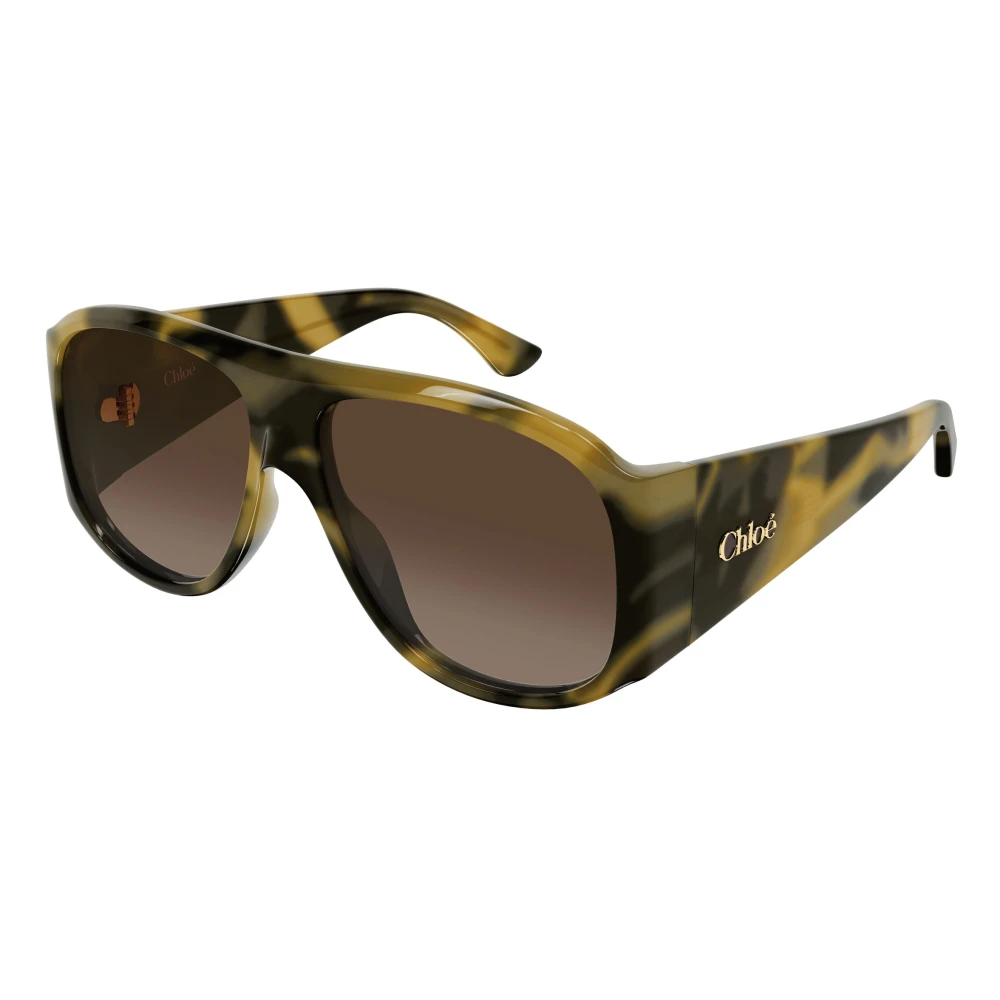 Chloé Aviator Sunglasses - Female - Sunglasses - Brown - 60 Mm - Accessories