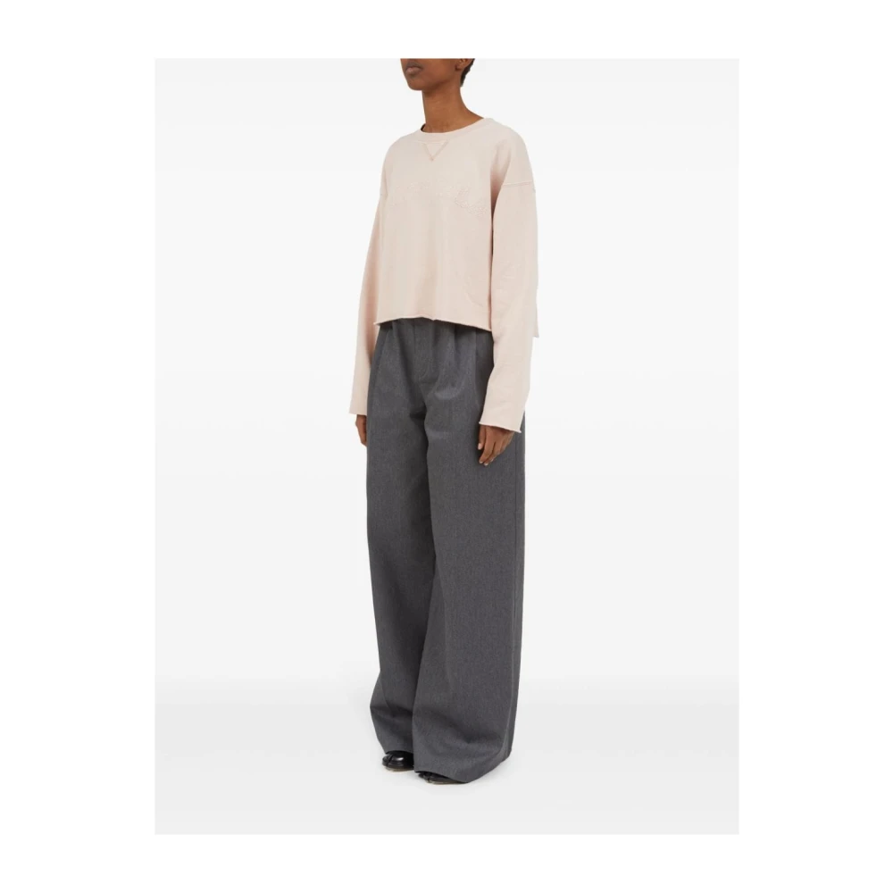 Maison Margiela Bruine Sweatshirt Aw24 Damesmode Beige Dames