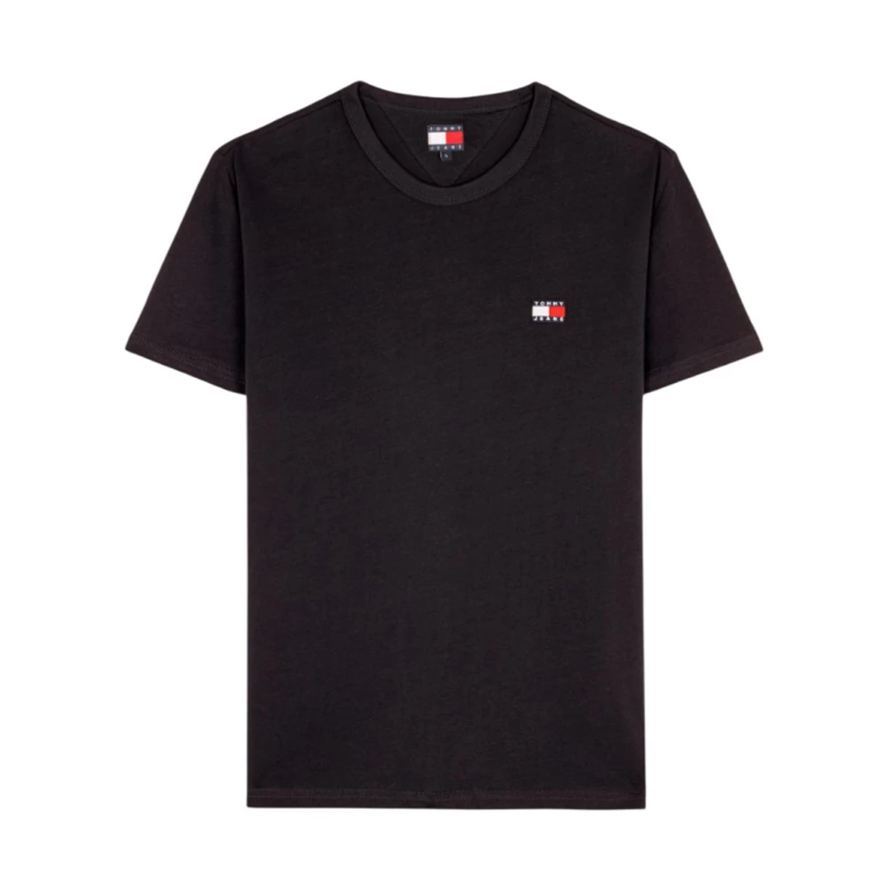 Tommy Jeans Men' Black Classic Tommy Small Badge T Shirt in Size S, Sports Direct - Image 5