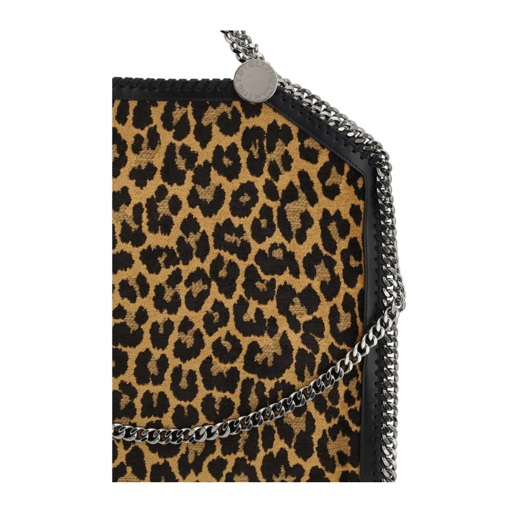 Stella Mccartney Dieren Jacquard Geweven Schoudertas met Kettinghandvatten Multicolor Dames