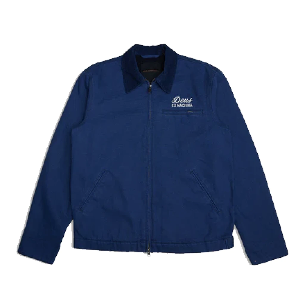 Deus Ex Machina Blauwe Mechanische Werkjas Wol Gevoerd Blue Heren