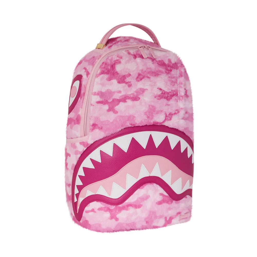 Sprayground Roze Haai Bont Rugzak Pink Unisex
