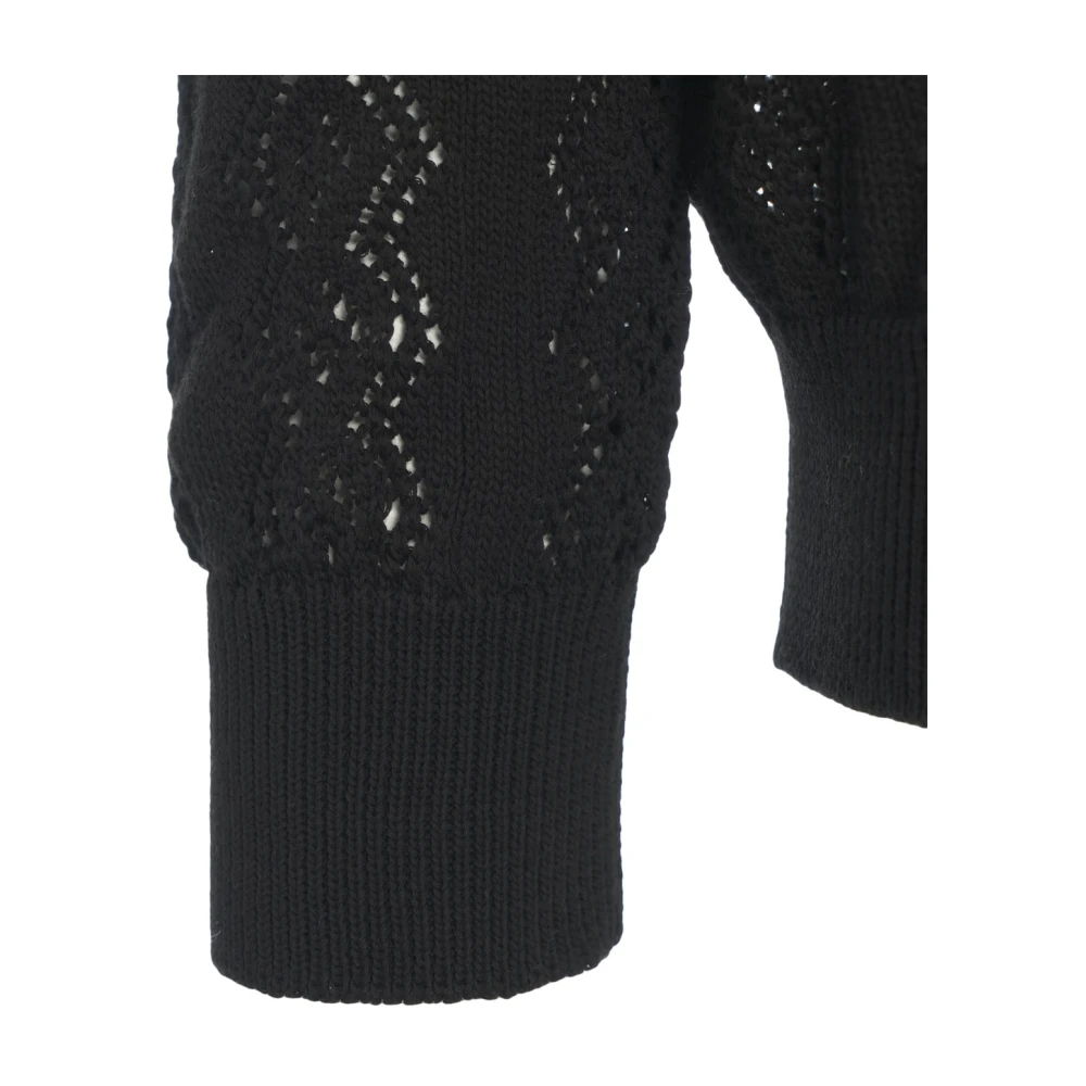 Amaránto Zwart Gebreid Vest Black Heren