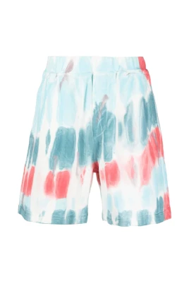 Tie Dye Distressed Relax Fit Shorts