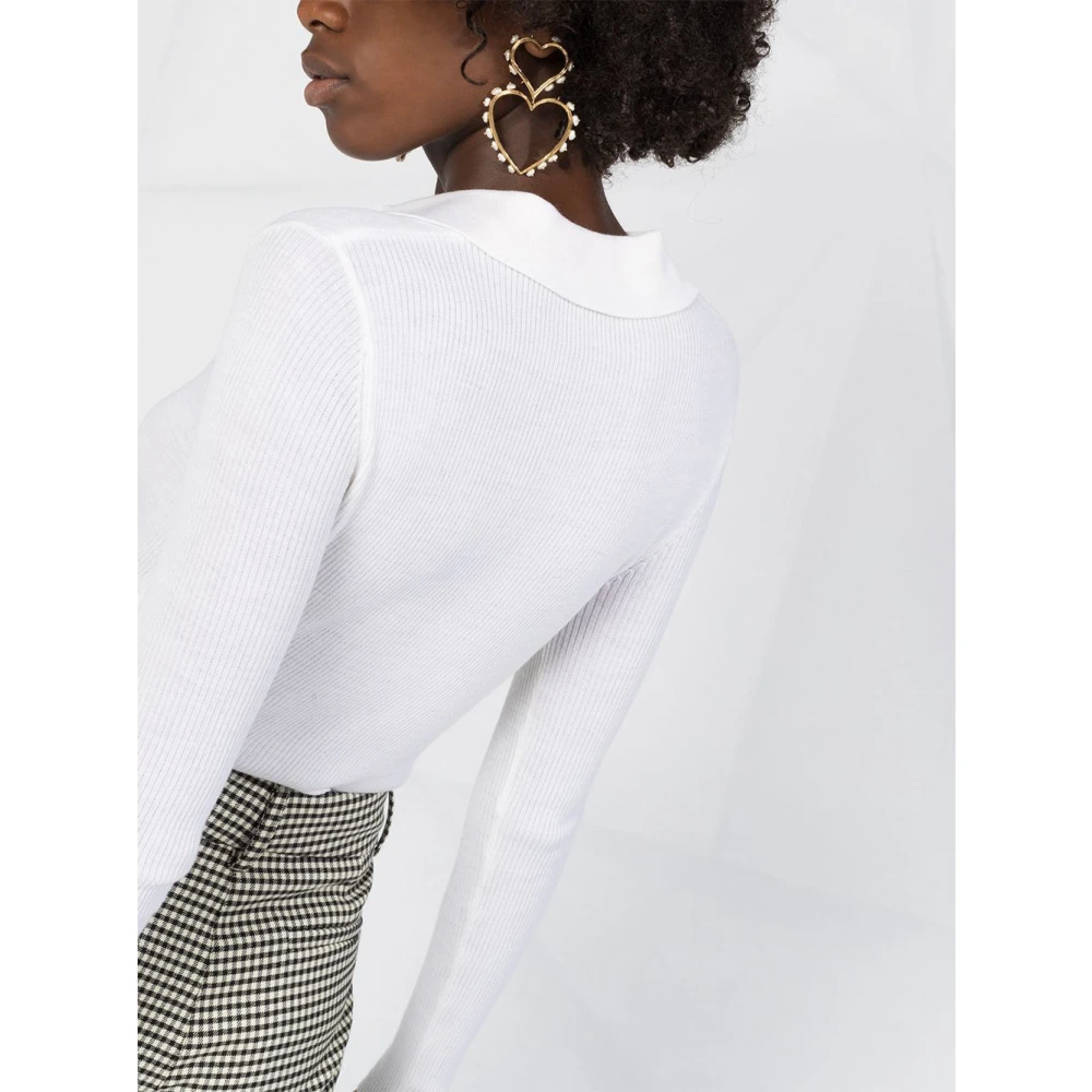 P.a.r.o.s.h. Stijlvolle Panna Maglia Top White Dames