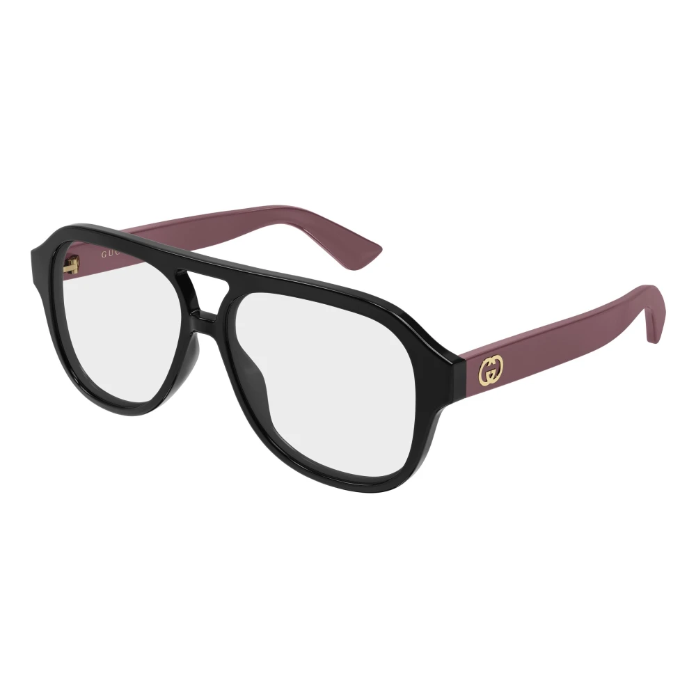 Gucci Black Gg2192o 003 Woman Optical Frames Injected Transparent Pilot - Image 2