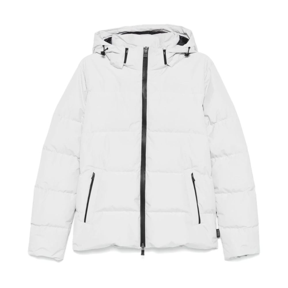Herno Witte Parka Jas voor Mannen White Heren