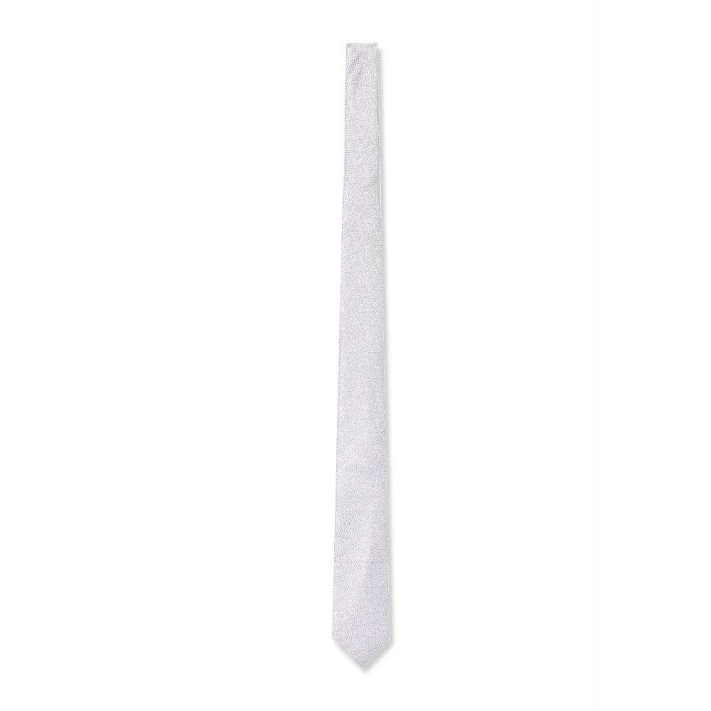 Baldessarini Men's Gray Silk Tie Classic Design Label Detail - Ties - One Size - Accessories