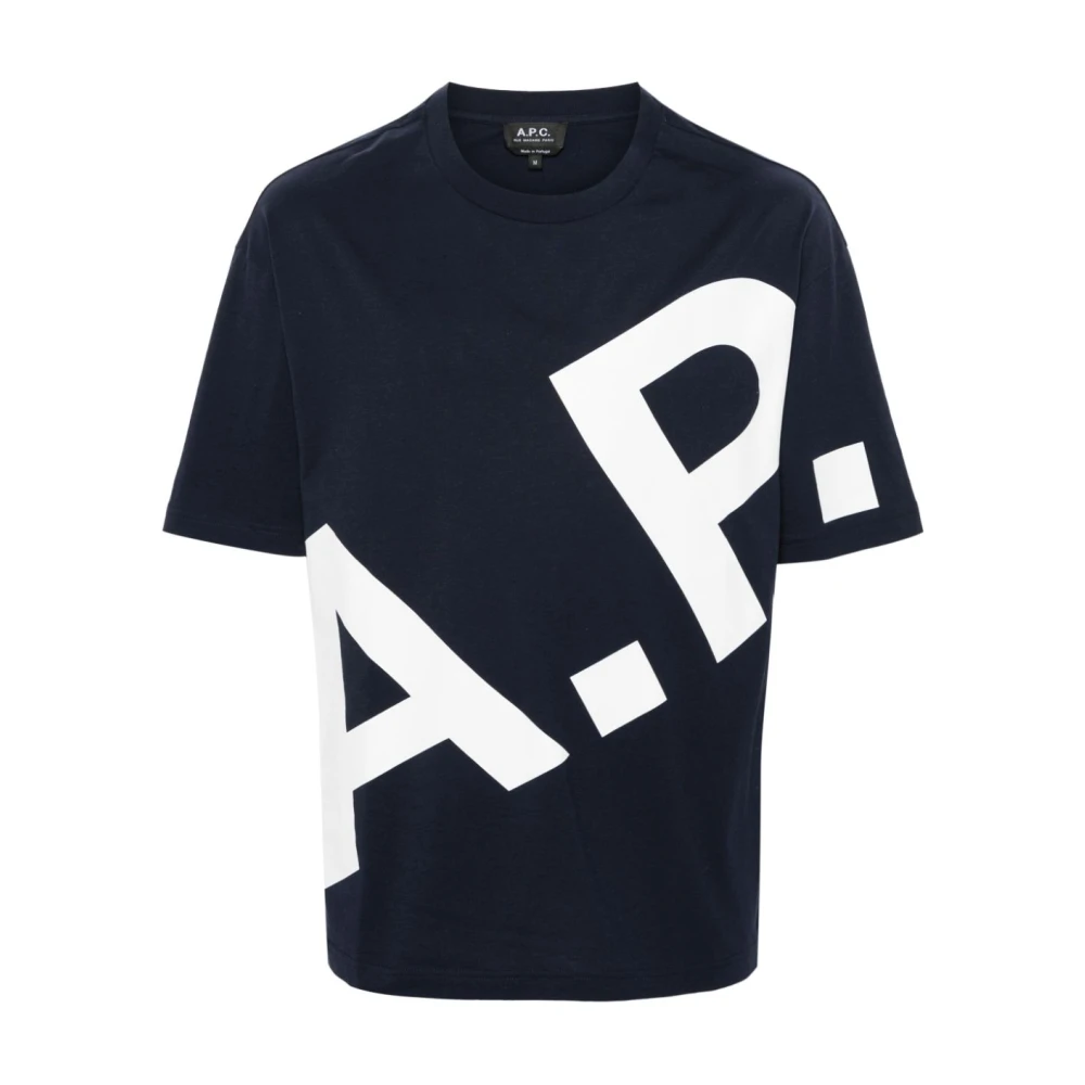 A.p.c. T-Shirts Blue Heren