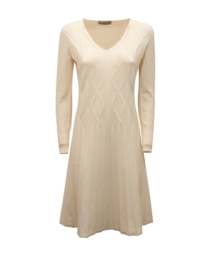 robe-en-laine-a-col-en-v