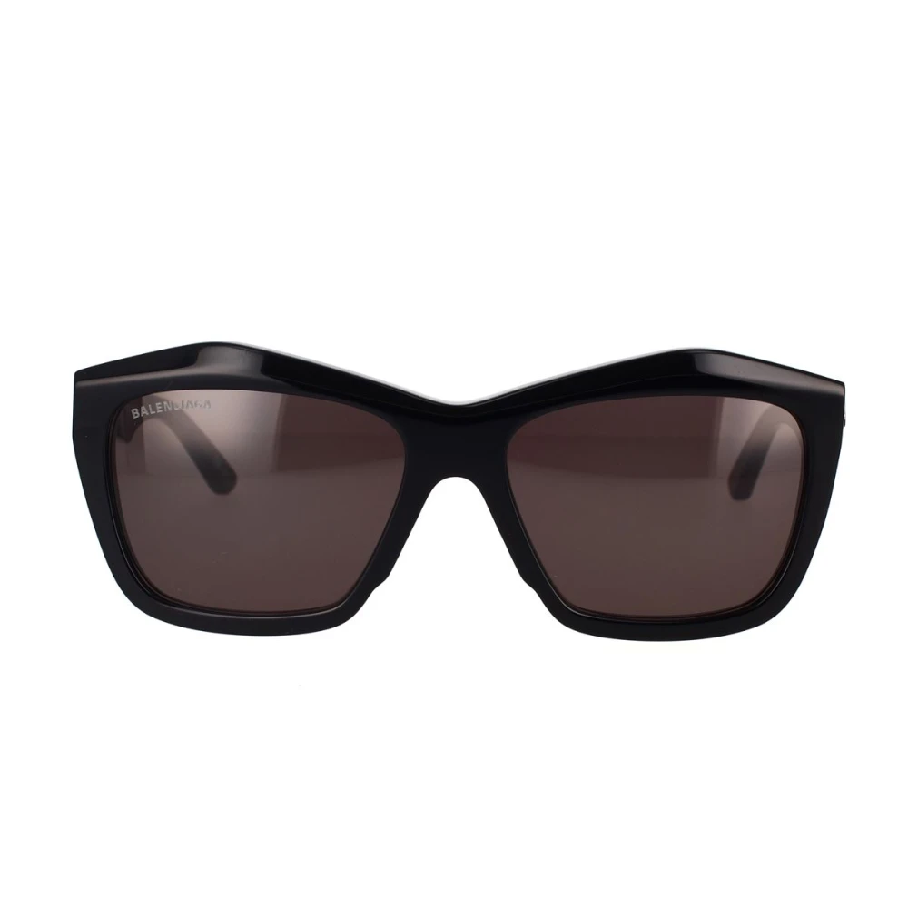 Balenciaga Vierkante zonnebril met iconisch CUT-ontwerp Black Dames