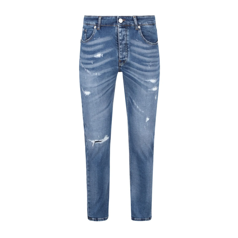 Pmds Ljusblå Distressed Denim Jeans Blue, Herr