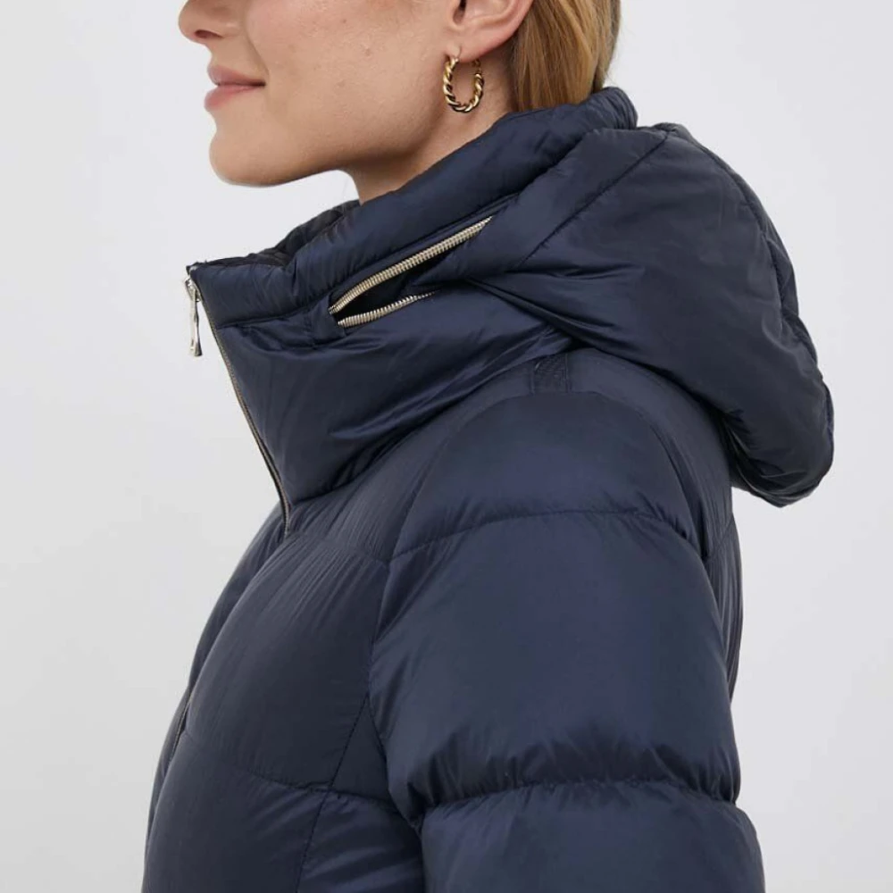Geox Ademende Polyester Jas Charlene W3626E T2562 Blue Dames