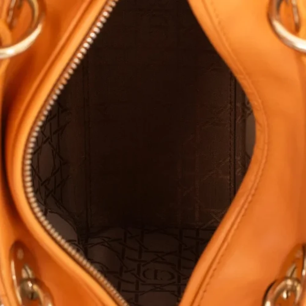 Dior Vintage Pre-owned Leather dior-bags Orange Dames