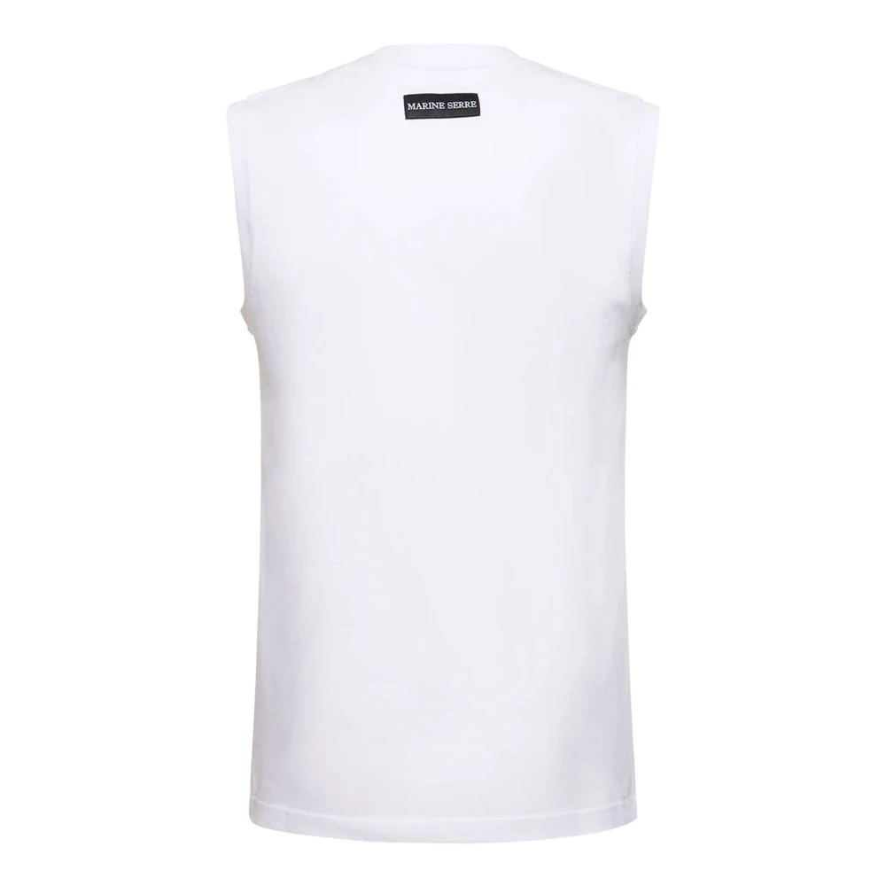 Marine Serre Blouses Shirts White Heren