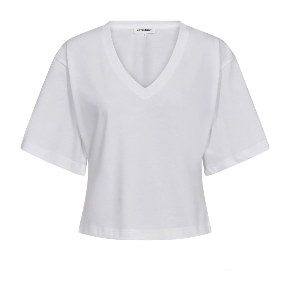 Co'couture Women's White Zengacc Tee V-Neck - T-Shirts - L - Tops
