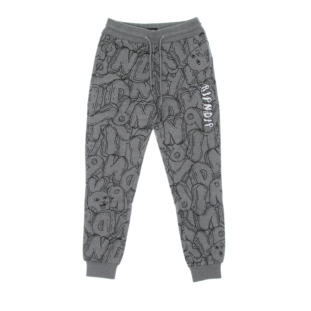 Ripndip Bubble Booble Sweat Broek Houtskool Heather Gray Heren