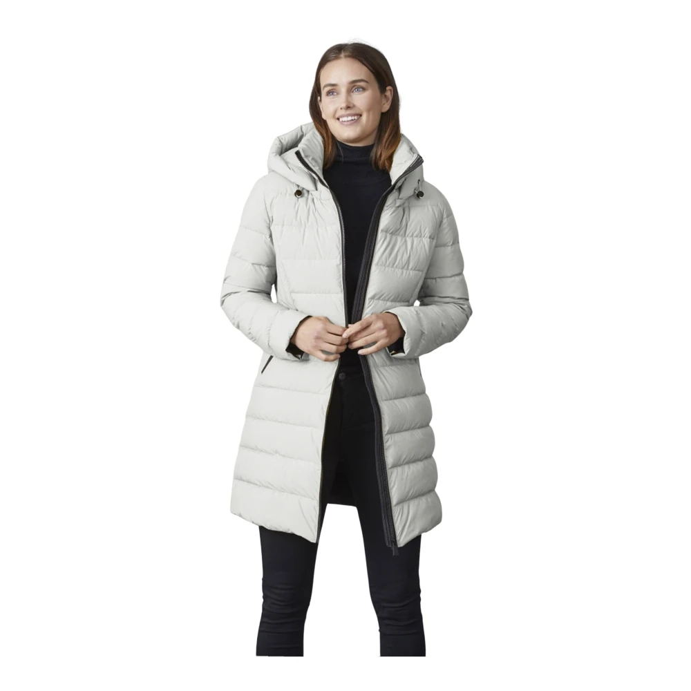 Junge Gewatteerde Winter Witte Jas Kamilla Modern Fit White Dames
