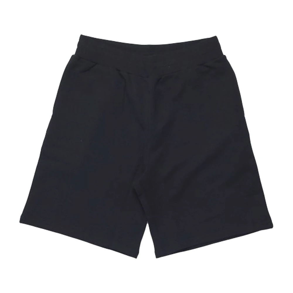 Moschino Zwarte Katoenen Shorts Ss22 Black Heren